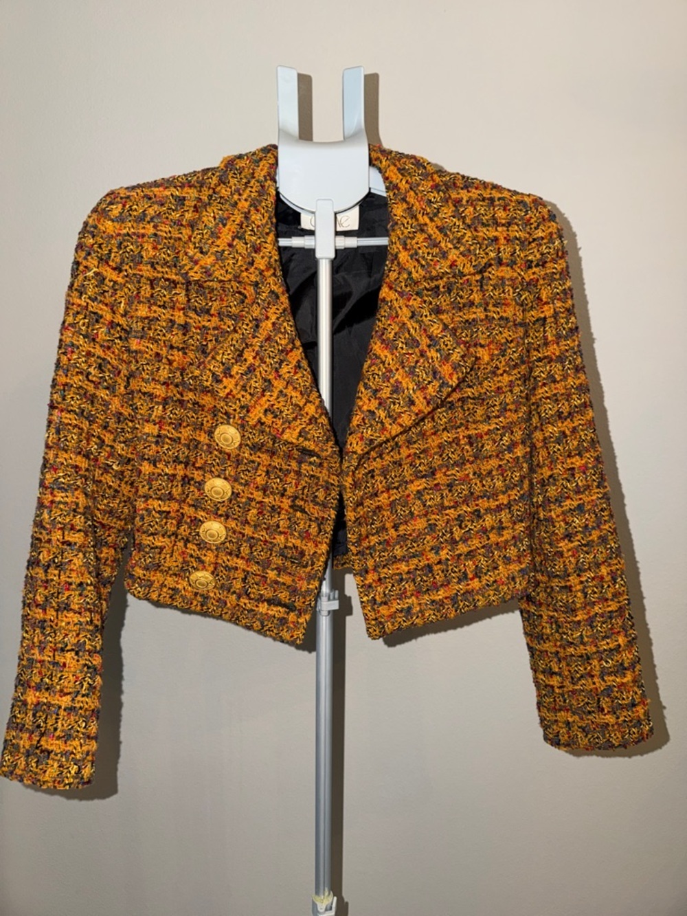 Cache Cropped Tweed Blazer lookin all Chic like Cher in Clueless!